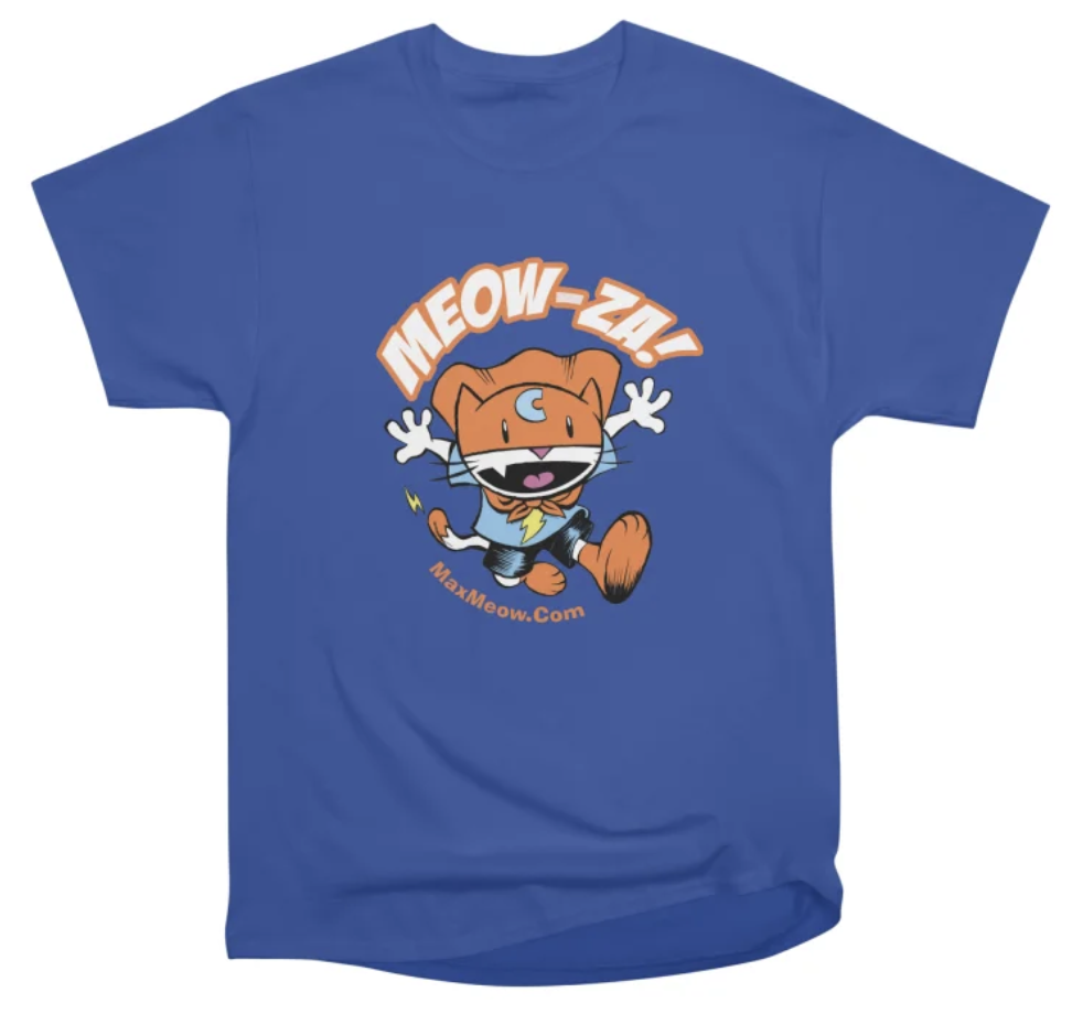 Max Meow Cat Crusader T-Shirt From Threadless
